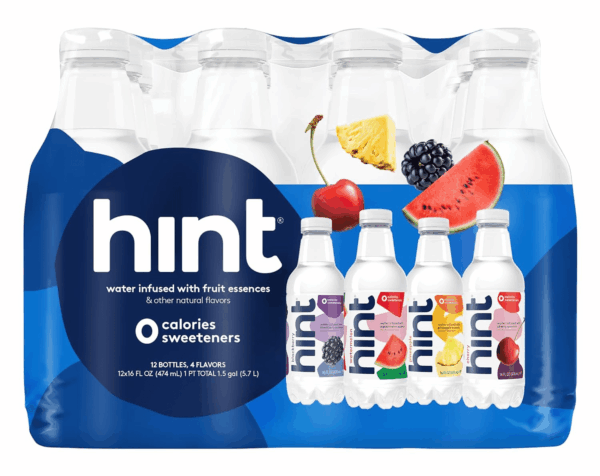 Water Best Sellers Pack, 3 Bottles Each Of: Watermelon, Blackberry, Cherry, and Pineapple, Zero Calories, Zero Sugar and Zero Sweeteners, 16 Fl Oz (Pack of 12)
