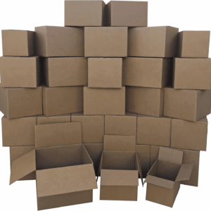 Cardboard Moving Boxes in Small, Medium and Large Sizes (Assorted), Pack of 30, Brown