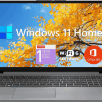 Ideapad 1 Student Laptop, 15.6" FHD Display, Intel Dual Core Processor, 12GB RAM, 512GB SSD + 128GB Emmc, 1 Year Office 365, Wi-Fi 6, Webcam, Bluetooth, SD Card Reader, Windows 11 Home, Grey