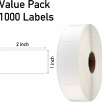 1000 Pcs Blank Removable Freezer Labels Water Oil Resistant for Food Containers Jars Pantry Organization (Each Measures 1” X 2”) - Image 3