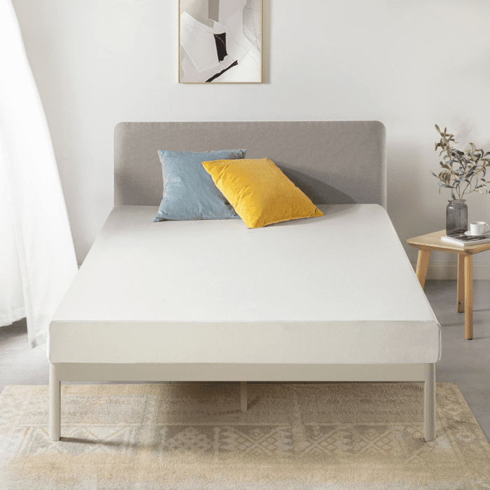 Full Mattress 6 Inch Bed-In-A-Box, Green Tea Memory Foam White - Image 2