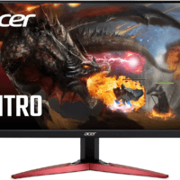 Nitro KG241Y Sbiip 23.8” Full HD (1920 X 1080) VA Gaming Monitor | AMD Freesync Premium Technology | 165Hz Refresh Rate | 1Ms (VRB) | Zeroframe Design | 1 X Display Port 1.2 & 2 X HDMI 2.0,Black