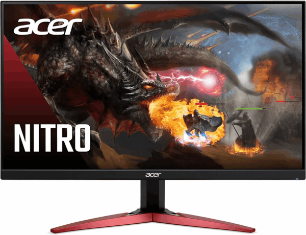 Nitro KG241Y Sbiip 23.8” Full HD (1920 X 1080) VA Gaming Monitor | AMD Freesync Premium Technology | 165Hz Refresh Rate | 1Ms (VRB) | Zeroframe Design | 1 X Display Port 1.2 & 2 X HDMI 2.0,Black
