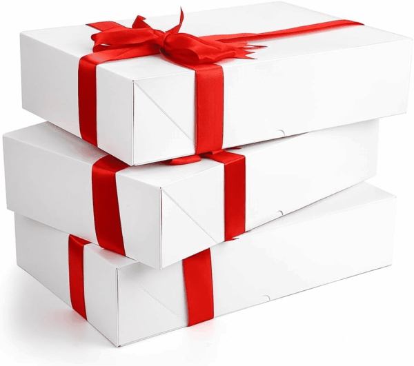 12 Premium Large Gift Boxes for Presents - Extra Large White Gift Boxes with Lids - 4-Inch Deep Large Gift Box Good for Robes and Bulky Items - Image 6