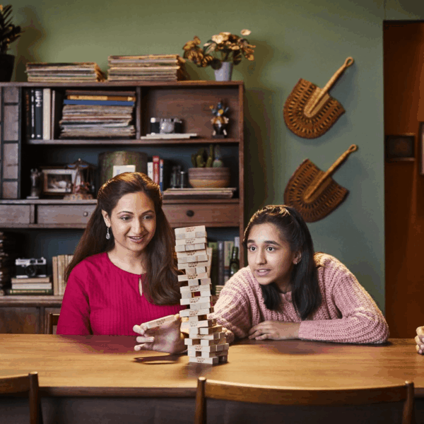Jenga Game | the Original Wood Block Game with Genuine Hardwood Blocks | Stacking Tower Game | Ages 6+ | 1 or More Players | Party Games for Kids | Family Games - Image 10