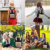 Mini Backpack for Women Stylish Waterproof Backpack Purse with USB Port, Cute Daypack for College Travel Party - Image 6