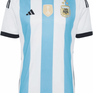 Men'S Soccer Argentina 3-Star Winners Home Jersey (As1, Alpha, L, Regular, Regular) White/Blue