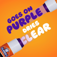 Disappearing Purple School Glue Sticks, Washable and Non-Toxic, 6 Grams, Pack of 12 - Ideal for School and Craft Projects - Image 2