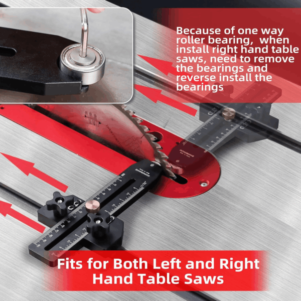 Thin Rip Jig Table Saw Jig Guide for Making Repetitive Narrow Thin Strip Cuts Woodworking Tools Fast Thin Ripping Guide for Table Saw Band Saw Router Table Fits for 3/8" X 3/4" T Slot - Image 6