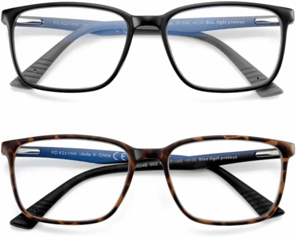 Blue Light Reading Glasses for Men，Sport Square Frame Readers, anti Glare Computer Glasses - Image 2
