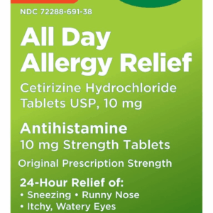 24 Hour Allergy Relief, Cetirizine Hydrochloride Tablets, 10 Mg, 300 Count (Packaging May Vary)