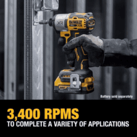 20V MAX XR Impact Driver, Brushless, 1/4", 3-Speed, Bare Tool Only (DCF845B) - Image 4