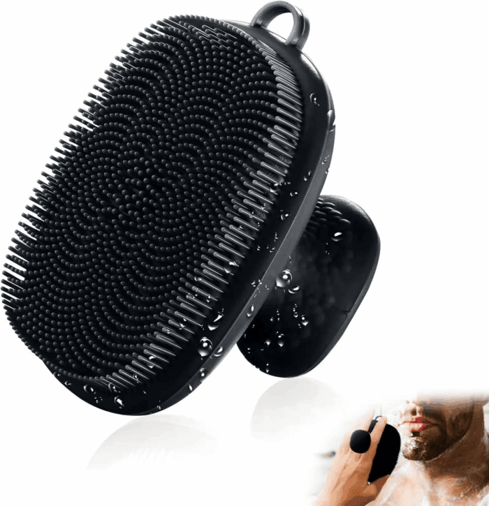 Face Scrubber, Silicone Face Scrubber for Men, Facial Cleansing Brush Silicone Face Wash Brush Manual Waterproof Cleansing Skin Care Face Brushes for Exfoliating