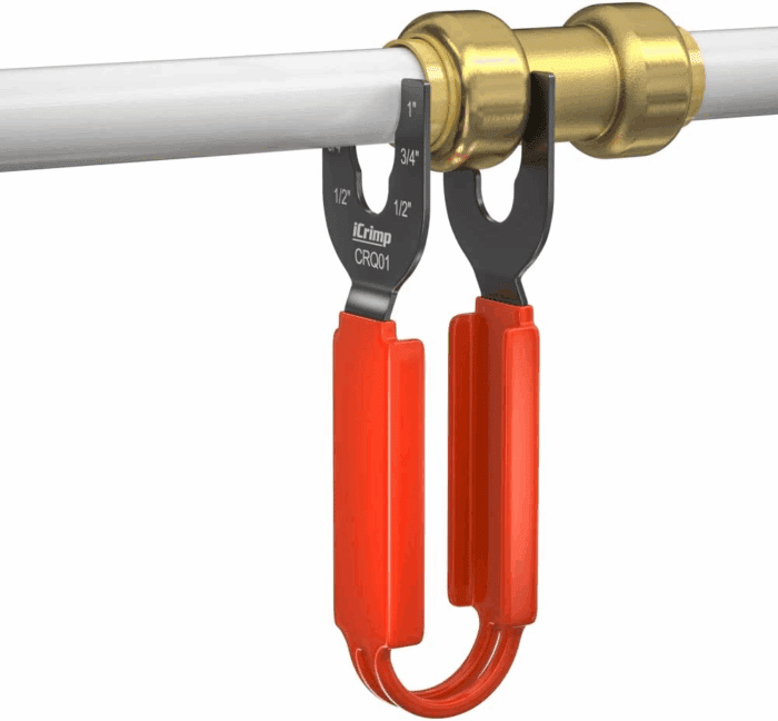 Icrimp CRQ01 Disconnect Tong Sized 1/2 Inch, 3/4 Inch, 1 Inch, Removal Tool Used for Demount Brass Push Fit, Push-To-Connect Fittings - Image 3