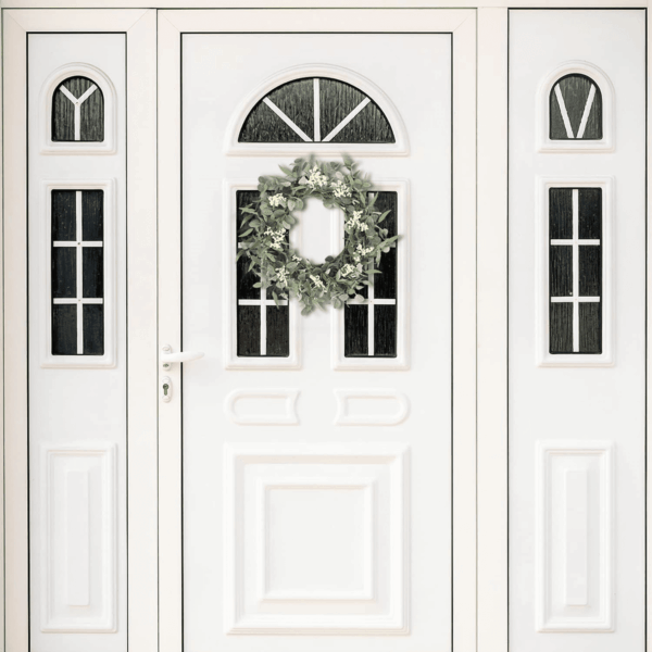 20'' Eucalyptus Wreath for Front Door, Porch, Window - Green Decor for Home, Farmhouse - Spring, Summer, Fall, All Seasons - Image 4