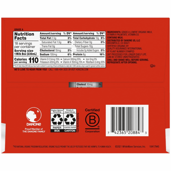 Shelf-Stable 1% Lowfat Milk Boxes, Plain, 8 Fl Oz, 18 Pack - Image 9