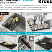 Dex 33-Inch Undermount 16 Gauge Stainless Steel Single Bowl Kitchen Sink, KA1US33B - Image 12
