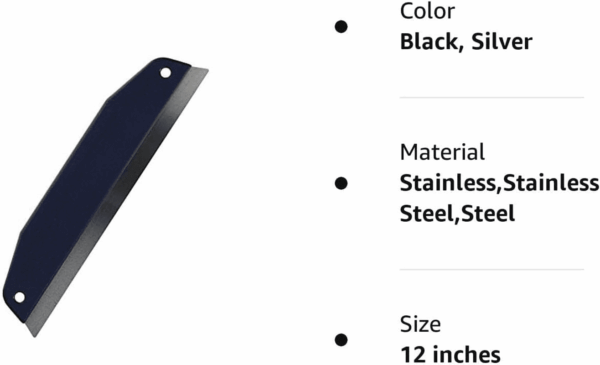 Paint Trim Guard - 12” Stainless Steel Trim Guide Blade Is Perfect Size for Painting - Works for Cutting Guide - Ideal Thickness for Precision Painting - Image 3