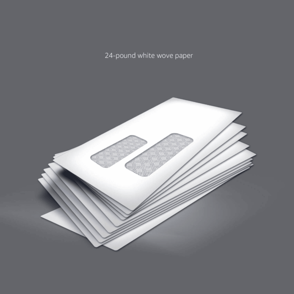 #9 Self-Seal Envelopes with Peel and Seal, Double Window, Security Tinted, 500-Pack, 1 X 3.88 X 8.8 Inch, White - Image 3