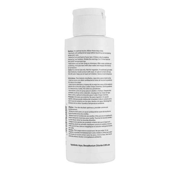 after Piercing Ear Care Solution 4 Oz– Gentle Antiseptic with Benzalkonium Chloride – Promotes Healing & Prevents Infection​ - Image 2
