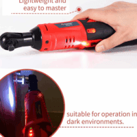 Cordless Electric Ratchet Wrench Set, 3/8" 12V Power Ratchet Tool Kit with 2 Packs 2000Mah Lithium-Ion Battery and Charger - Image 6