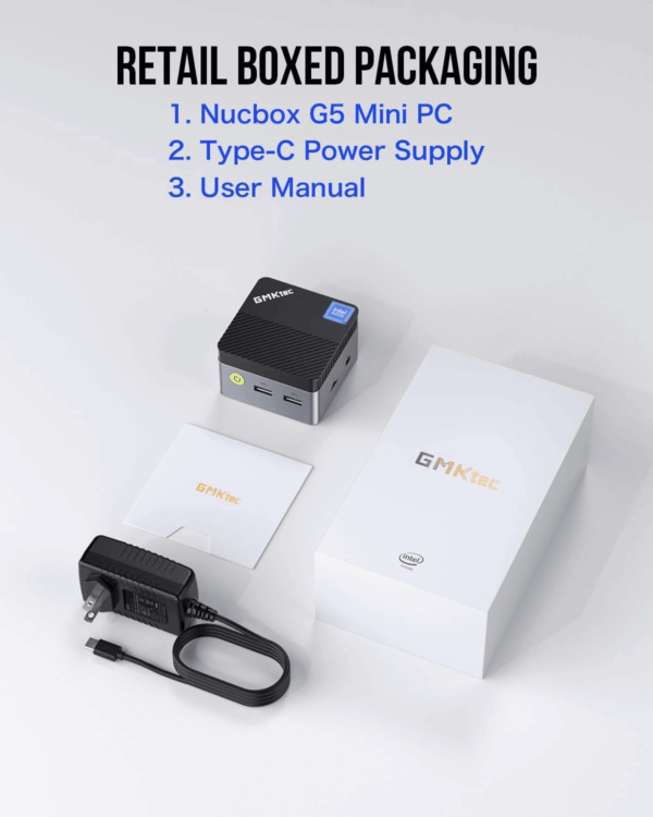 Mini PC N97 Preinstalled Windows 11 Pro, G5 Micro Desktop Computer, 12Th Gen Intel Alder Lake N97 (Up to 3.60Ghz) 12GB DDR5 256GB Hard Drive for Business, School, Office - Image 9