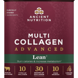 Advanced Hydrolyzed Collagen Peptides Powder Protein Lean with Probiotics and Vitamin C, Cinnamon, for Women & Men, Supports Healthy Weight Management & Muscle Building, 25 Servings