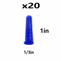(274 Pcs) Plastic Drywall Wall Anchors Kit with Screws， Concrete Screw Kit Wall Anchor Set Suitable for Brick and Cement Walls - Image 5