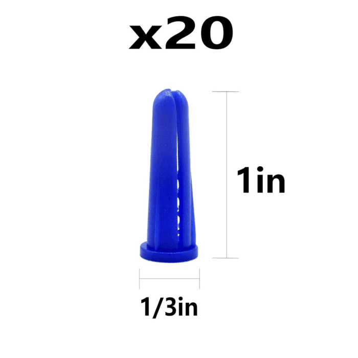(274 Pcs) Plastic Drywall Wall Anchors Kit with Screws， Concrete Screw Kit Wall Anchor Set Suitable for Brick and Cement Walls - Image 5