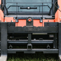 Standard Series Pallet Fork Frame, 48" Pallet Fork Blades, Quick Tach Connection for Skid Steers, Tractors, Rated 4,000 LB, Conus 2 Hay Spear Sleeves Included, 2" Receiver Hitch - Image 4