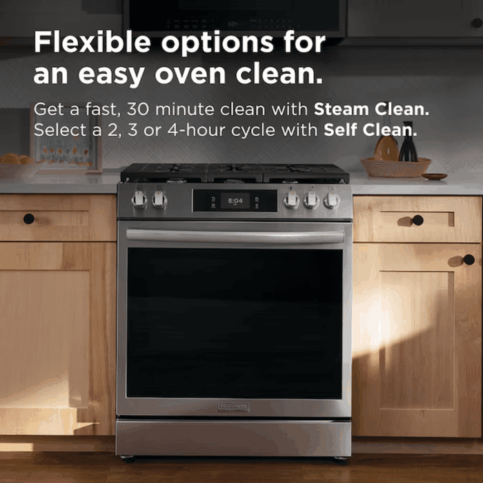 30-In Glass Top 5 Burners 5.3-Cu Ft Freestanding Electric Range Fingerprint Resistant Stainless Steel ) - Image 10