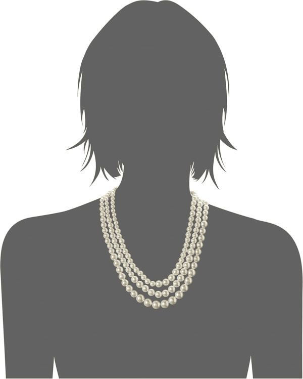 Women'S Gold-Tone Blanc Pearl Collar Necklace - Image 3