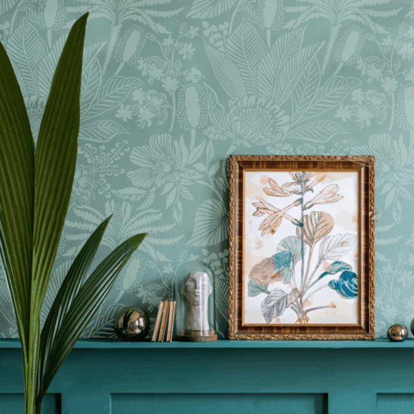 Allover Floral Wall Stencils 12X12Inch Large Plants Flowers Stencil for Wall Decor Reusable Flower Stencils for Painting Walls Floors Wood Furniture - Image 5