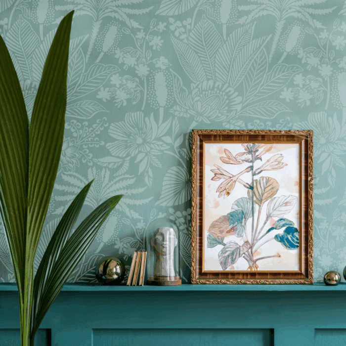 Allover Floral Wall Stencils 12X12Inch Large Plants Flowers Stencil for Wall Decor Reusable Flower Stencils for Painting Walls Floors Wood Furniture - Image 5