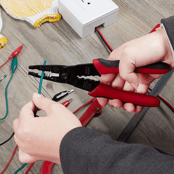 WG-015 Professional 8-Inch Wire Stripper/Wire Crimping Tool, Wire Cutter, Wire Crimper, Cable Stripper, Wiring Tools and Multi-Function Hand Tool. - Image 7