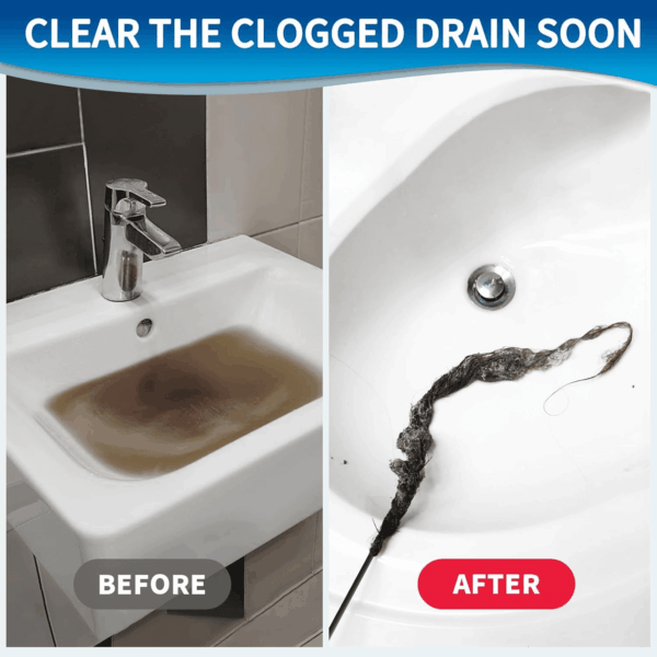 30 Inches Sink Snake Drain Clog Remover, Upgraded Anti-Break Metal Plumbing Snake with Nylon Layer, Drain Hair Remover for Shower Drain, Bathroom Clogs, Kitchen Sink Drain Cleaning(5 Pcs) - Image 2