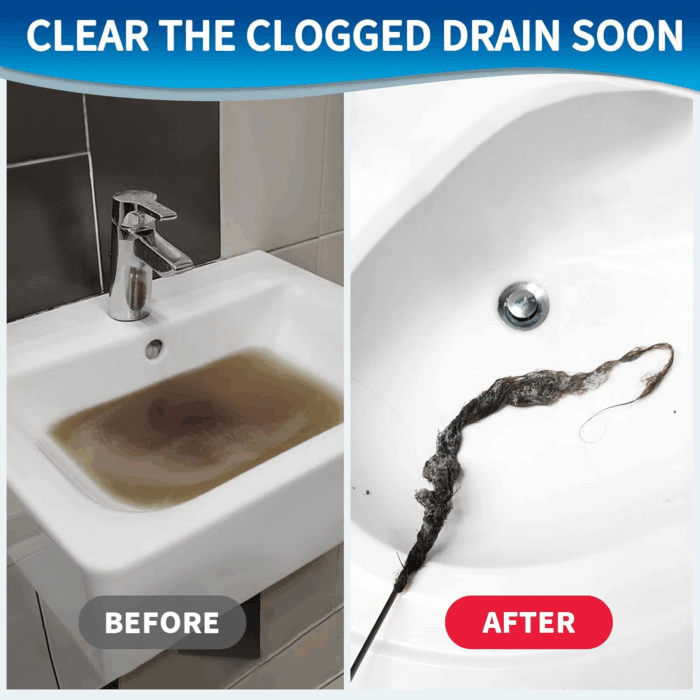 30 Inches Sink Snake Drain Clog Remover, Upgraded Anti-Break Metal Plumbing Snake with Nylon Layer, Drain Hair Remover for Shower Drain, Bathroom Clogs, Kitchen Sink Drain Cleaning(5 Pcs) - Image 2