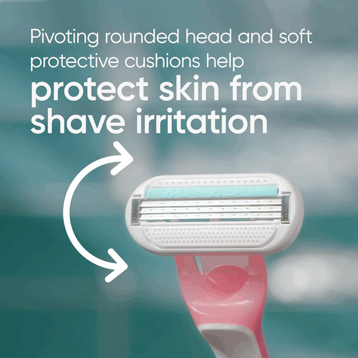 Sensitive Women'S Disposable Razors - Single Package of 3 Razors - Image 5