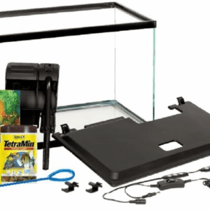 Aquarium, 10 Gallon, Complete Tropical Fish Tank Kit with LED Lighting for Freshwater Fish