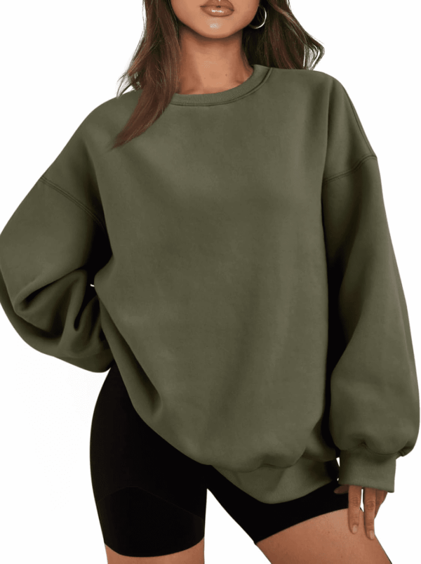 Womens Oversized Sweatshirts Hoodies Fleece Crewneck Sweaters Casual Tops Comfy Fall Fashion Outfits Winter Clothes 2025