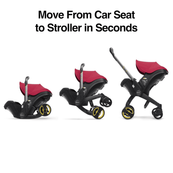 Car Seat & Stroller, Flame Red - All-In-One Travel System - Image 6