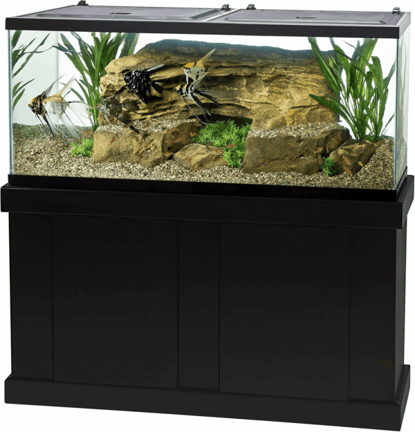 55 Gallon Aquarium Kit with Fish Tank, Fish Net, Fish Food, Filter, Heater and Water Conditioners - Image 4