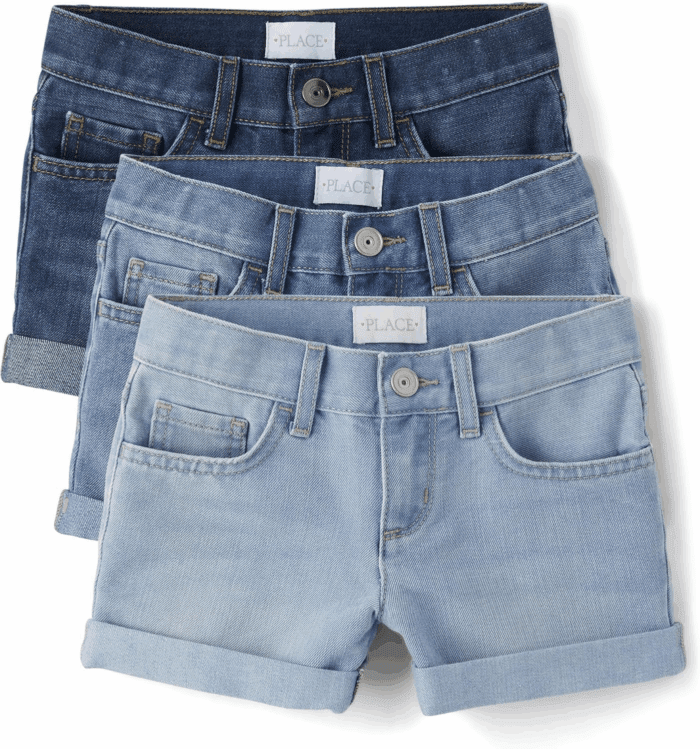 Girls' Denim Midi Shorts - Image 2