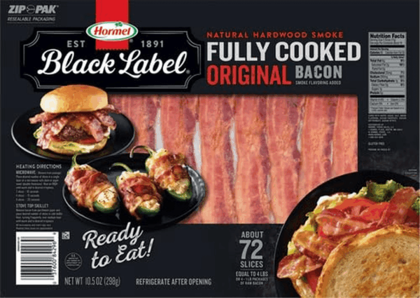 Fully Cooked Bacon - Thick Bacon Snacks for Breakfast, 10.5 Ounce (Pack of 1) - Image 2