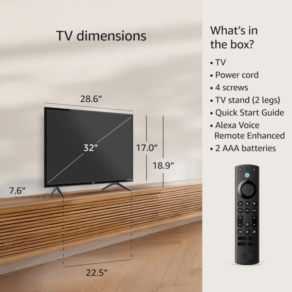 Fire TV 32" 2-Series (Newest Model), HD Smart TV with Fire TV Alexa Voice Remote, Stream Live TV without Cable - Image 7
