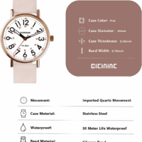 Nurse Watch for Medical Professionals Students Women Men, Analog Nursing Watches with 30M Waterproof 12/24 Hour Military Time, Second Hand, Easy to Read, Colorful Silicone Band - Image 6
