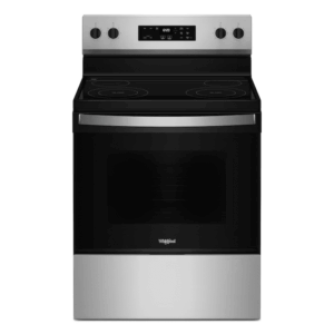 Flexible Cooktop 30-In Glass Top 4 Burners 5.3-Cu Ft Freestanding Electric Range ( Stainless Steel )