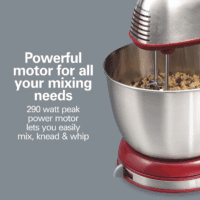 Classic Stand and Hand Mixer, 4 Quarts, 6 Speeds with Quickburst, Bowl Rest, 290 Watts Peak Power, Red (64654) - Image 4