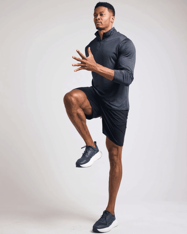3 Pack: Men'S Dry-Fit Active Quarter Zip Long Sleeve Athletic Performance Pullover (Available in Big & Tall) - Image 5