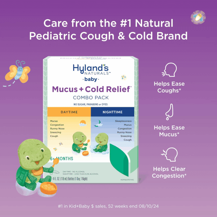 Baby Mucus and Cold Relief, Day and Night Value Pack, Infant and Baby Cold Medicine, Decongestant and Cough Relief, 8 Fl Oz - Image 2